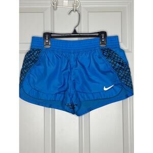 Nike Quilted Training Shorts Blue Small